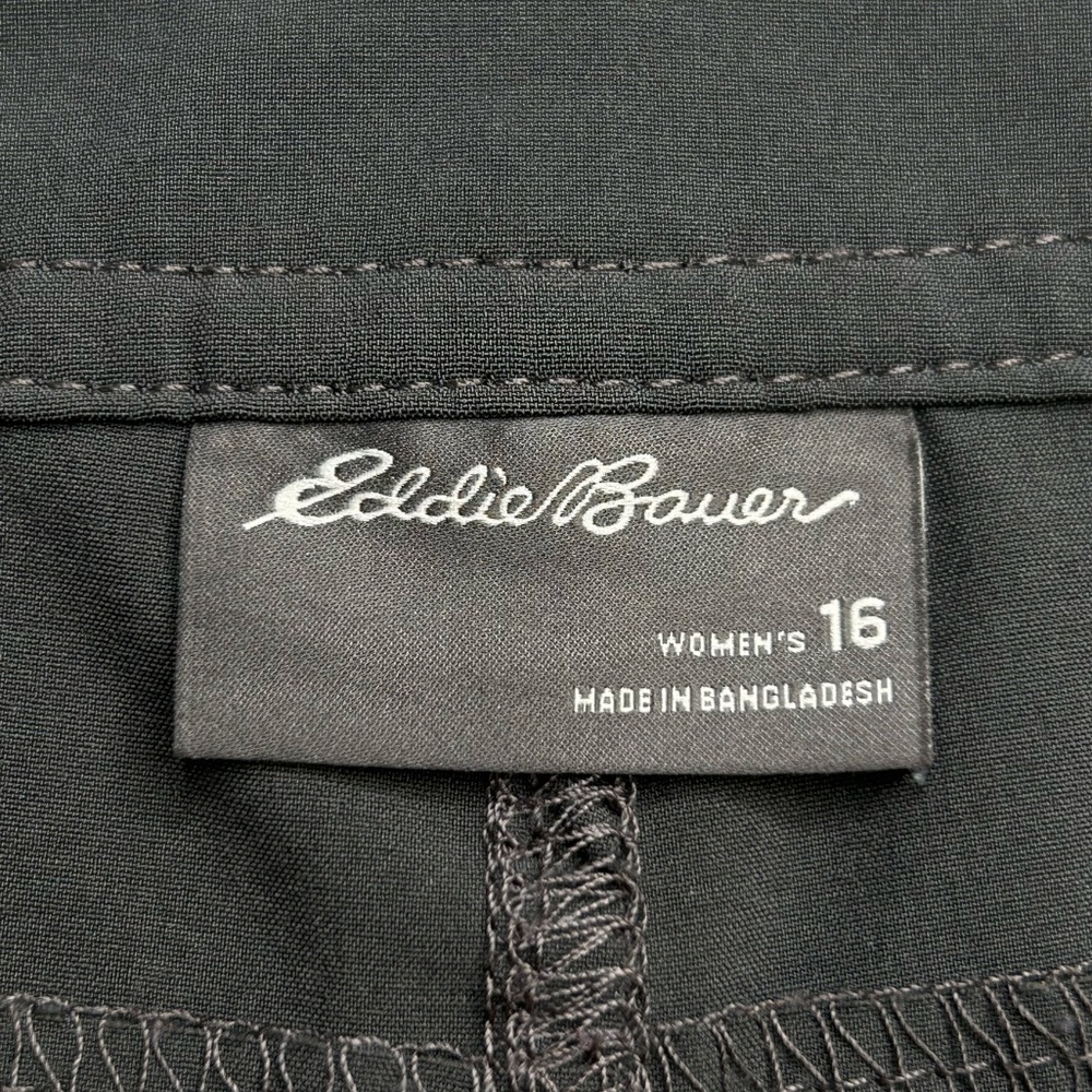 Eddie Bauer Grey Cargo Shorts Size 16 Stretch Hiking Gorpcore Outdoors 38x4.5 - Picture 9 of 10